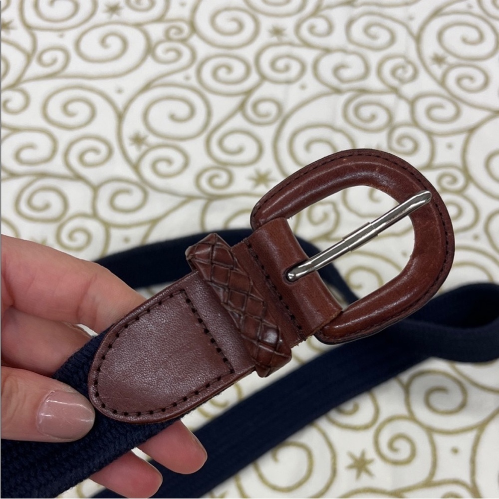 Talbots Brown and Navy Women's Belt